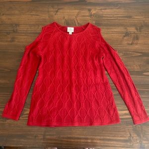 Womens Open Shoulder Sweater
